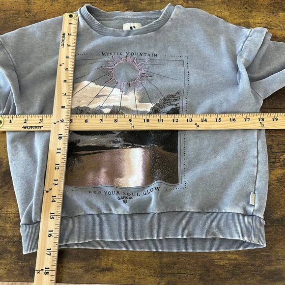 Garcia sweater women's size XS gray mountains Netherlands Let Your Soul Glow - Picture 8 of 9